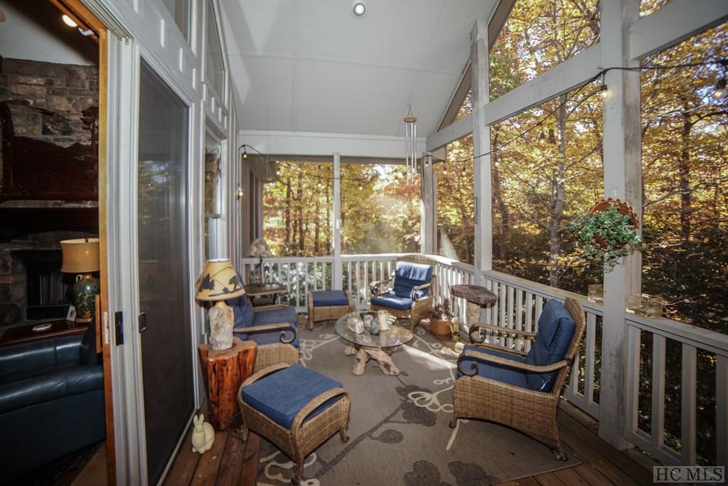 Screened porch on main level